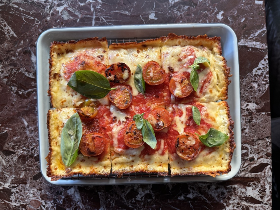 Antonio margheriti blistered tomato mozza RELLA basil